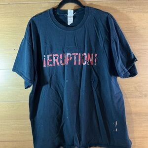 Vintage Eddie Van Halen EVH T-Shirt Adult XL Black Y2K 90s Rock Mens * flaw